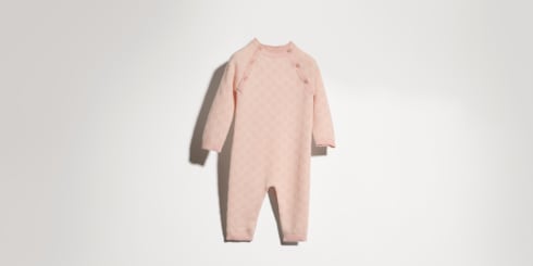 Baby GG wool jacquard one-piece