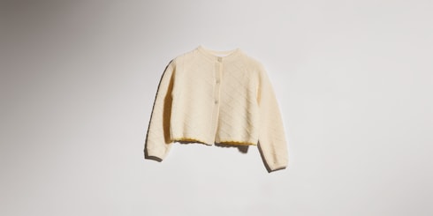 Baby wool cardigan with embroidery
