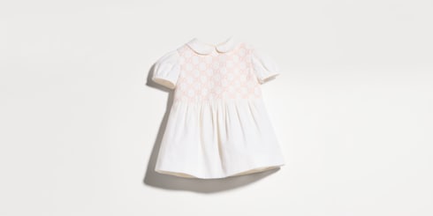 Vestido de algodón y lana para bebé