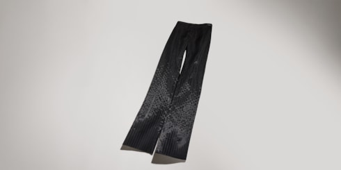 กางเกง Pinstripe wool silk pant