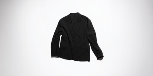 Chaqueta de mezcla técnica de lana