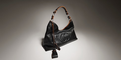 Large shoulder bag with Double G detail