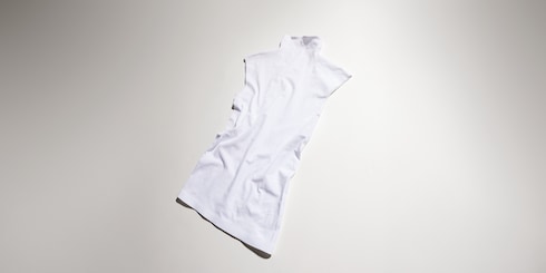 Blusa de jersey de nylon elástico sin costuras