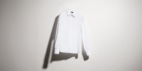 Chemise en popeline de coton avec broderie