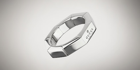 Bague carrée Gucci Trademark