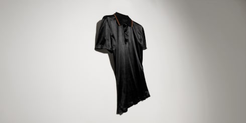 Polo in jersey di raso stretch