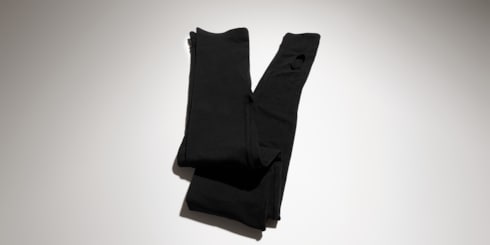 Seamless stretch nylon jersey leggings