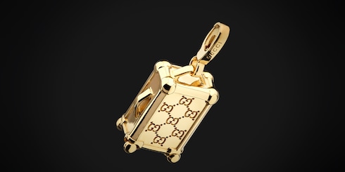 Gucci Savoy trunk motif charm