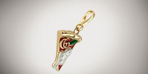 Pizza motif charm