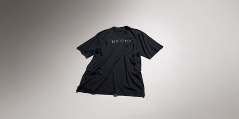 T-shirt in jersey di cotone con stampa