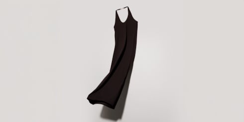 Robe en crêpe de jersey de viscose avec Horsebit
