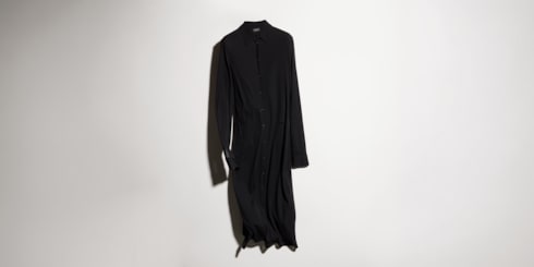 Viscose crêpe jersey dress