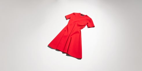 Kleid aus feiner, matter Viskose
