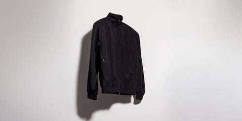 Soft technical twill zip jacket