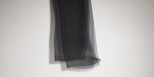 Stola aus Seidenchiffon mit Print