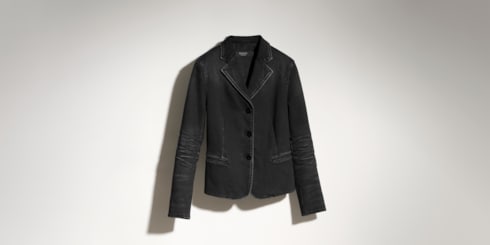 Giacca in denim di cotone stretch
