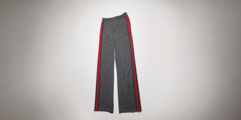 Fine wool leisure pants with Web