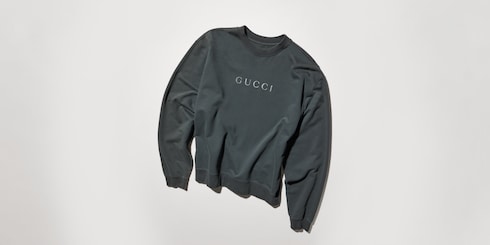 Cotton jersey sweatshirt with print