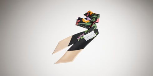 Ruban en twill de soie GG imprimé