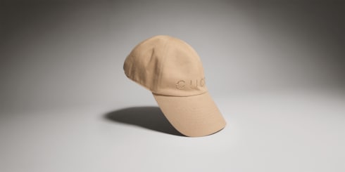 Casquette en toile avec imprimé