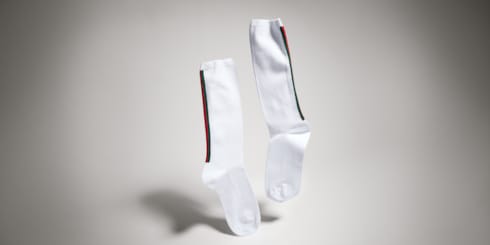 Socken aus Baumwolle mit Web
