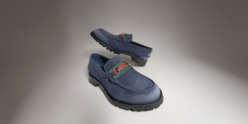 Herrenloafer mit Horsebit und Profilsohle