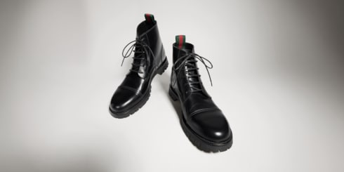 Men's lace-up ankle boot with Web
