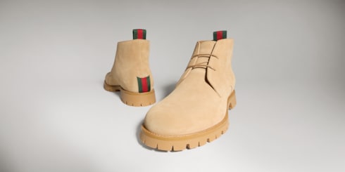 Men's lace-up ankle boot with Web