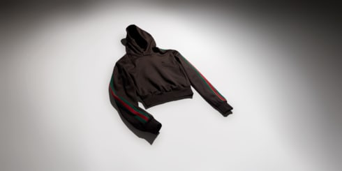 Cotton jersey sweatshirt with Web