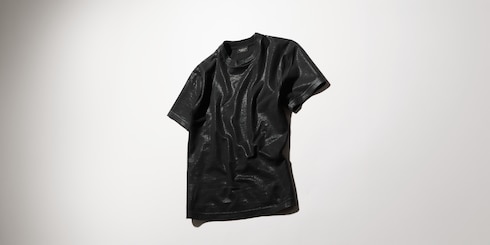 Camiseta técnica de punto de algodón con estampado