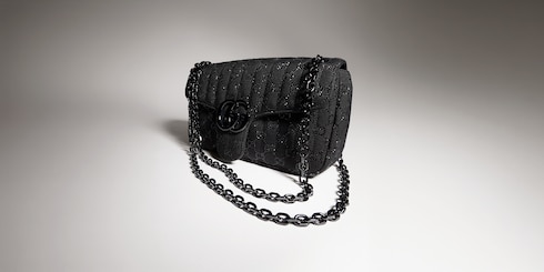 Jetset GG Marmont crystal medium shoulder bag