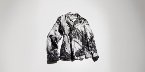 Printed GG silk twill jacquard shirt