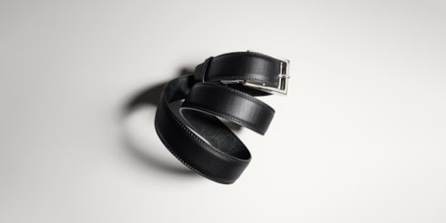Ceinture réversible avec boucle rectangulaire