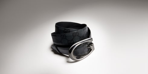 Ceinture avec boucle G arrondie