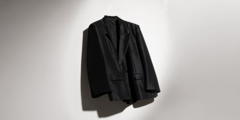 Viscose wool faille jacket