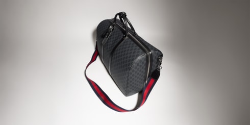 GG Black large duffle bag