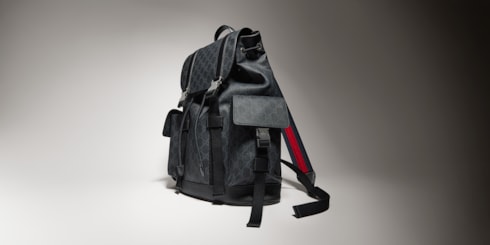 GG Black large backpack
