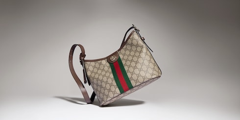 MomoGUCCI ショルダーバッグ ophidia dollar Ophidia small shoulder bag in beige & brown | GUCCI® US