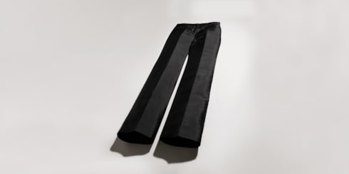 Mikado silk pants
