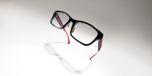 Low nose bridge fit rectangular optical frame
