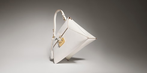 Bolso de mano pequeño con asa y cerradura