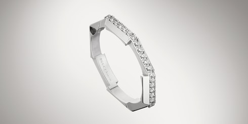 Anello Gucci Link to Love con diamanti 18 carati