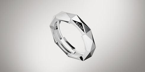 Gucci Link to Love 18k studded ring