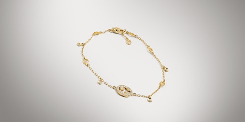Браслет с бриллиантами Gucci Interlocking