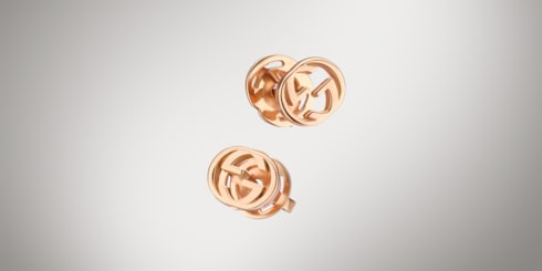 Gucci Interlocking Ohrstecker 18k Gold