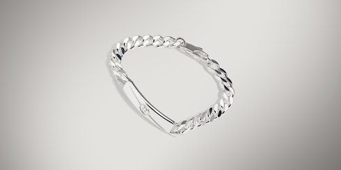 Bracelet à détail GG enlacés diagonal