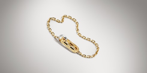 Bracciale a catena Gucci Link to Love oro 18k