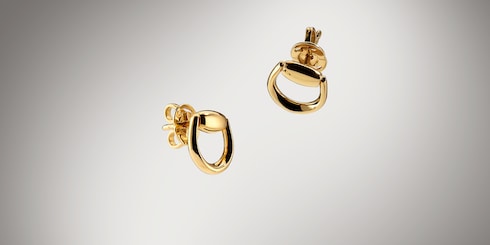 〔ホースビット〕18K スタッズ ピアス