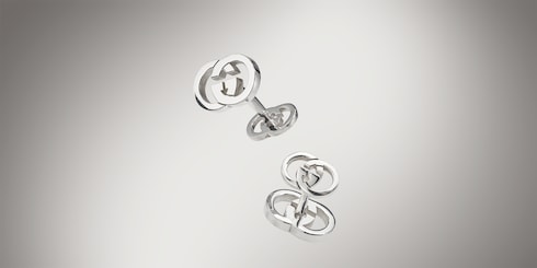 Gucci Interlocking系列袖扣