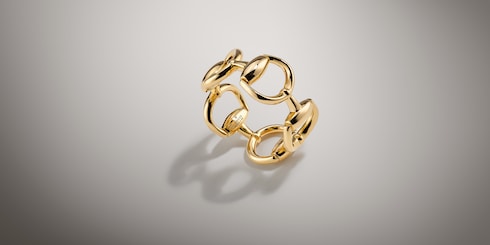 ホースビット〕18K リング ・18K イエローゴールド | GUCCI公式